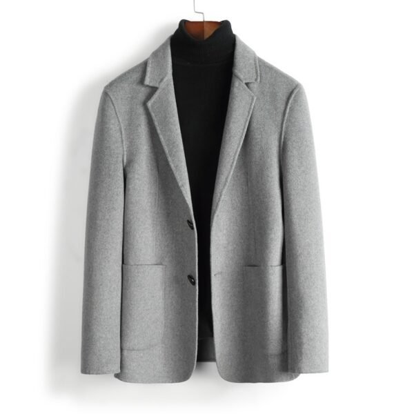 Sheep Wool Double-faced Woolen Goods Suit Short Gentleman Business Men's Jacket - Image 5