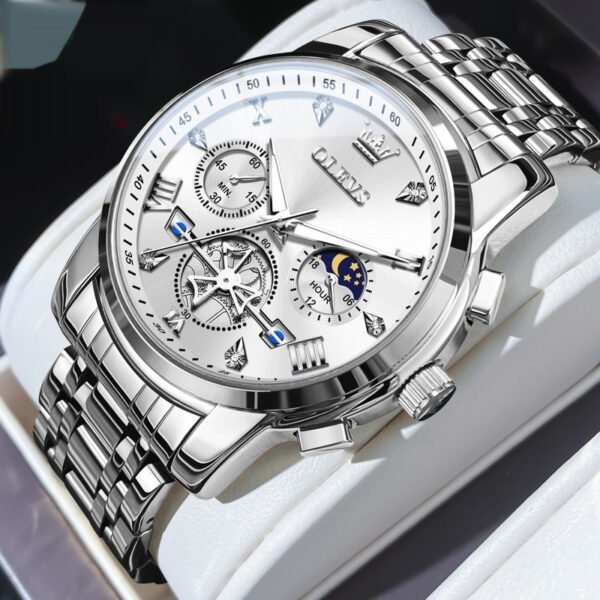 Multifunctional Waterproof Quartz Watch Luminous - Image 5