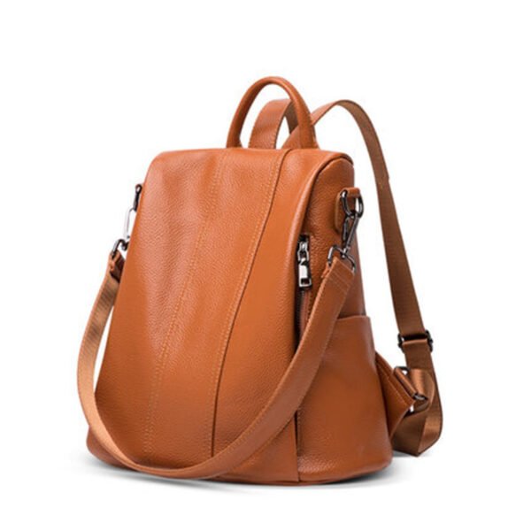 Fashion Backpack Genuine Leather Women - Image 5