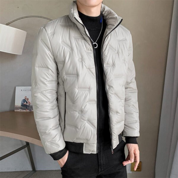 Thick Warm Stand Collar Cotton-padded Coat - Image 4