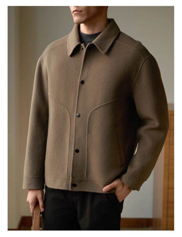 Double-sided Woolen Coat Men's 100 Wool High-end Leisure - Image 9