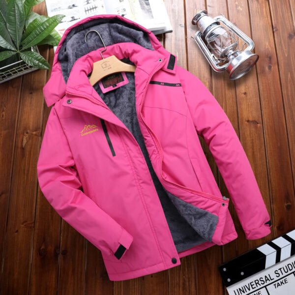 Men's Plus Size Loose Riding Windproof Mountaineering Cotton-padded Jacket - Image 6