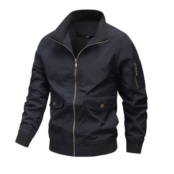 Men's Jacket Fashion Polo Collar Youth Warm - Image 3