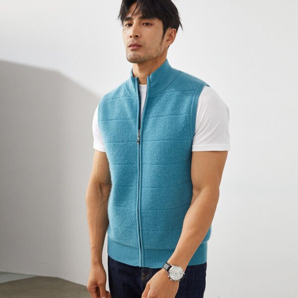 Men's Half-high Collar Vest Loose Thick - Image 2