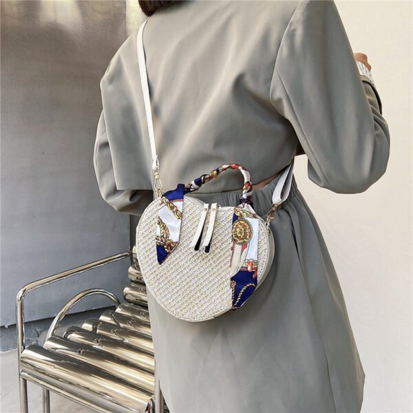 Straw Silk Scarf Spring Simple Shoulder Messenger Phone Bag - Image 2