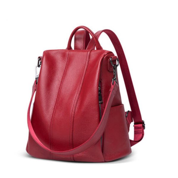 Fashion Backpack Genuine Leather Women - Image 2