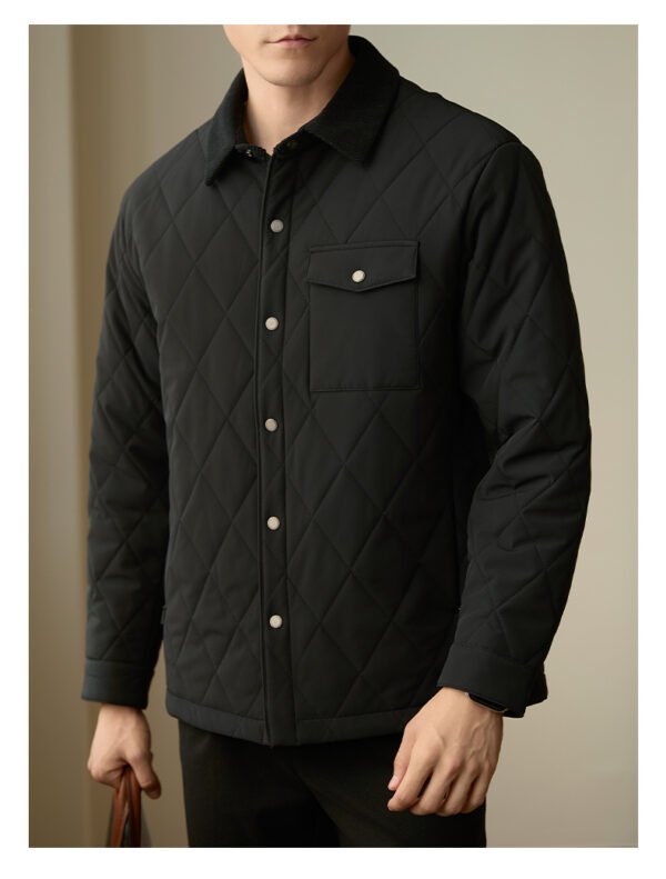 Men's Lapel Cotton-padded Coat Warm Jacket - Image 2