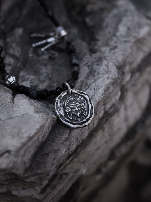 Sterling Silver 999 Chinese Style Pendant Women's God Of Wealth Necklace - Image 5