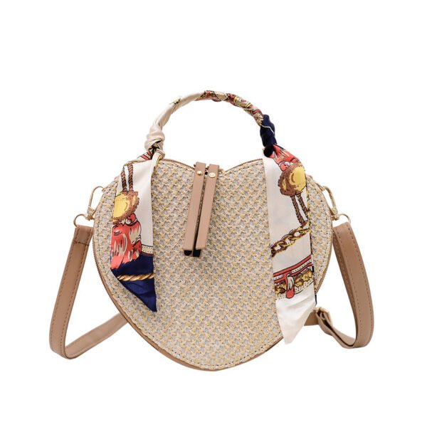Straw Silk Scarf Spring Simple Shoulder Messenger Phone Bag - Image 3