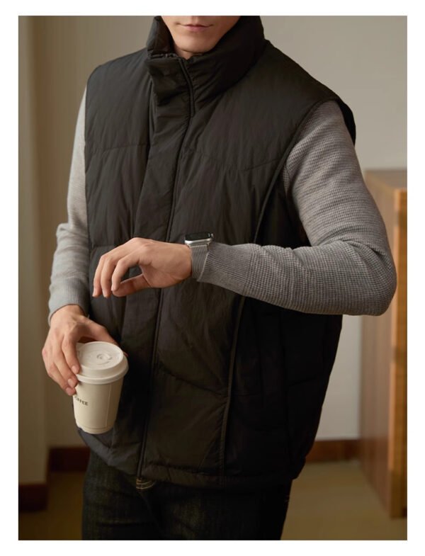 Stand-up Collar Thick Warm Men's Business Casual Jacket - Image 3