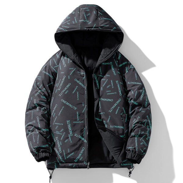 Men's Double-sided Down Cotton-padded Jacket Plus Size Winter Thicken Thermal - Image 4