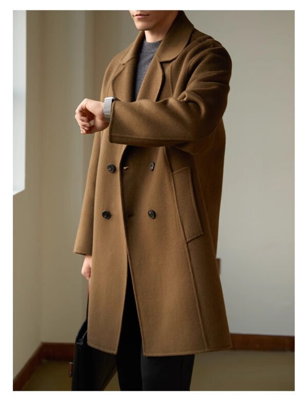 Double-sided Woolen Coat Men's Mid-length Woolen Thick Coat - Image 4