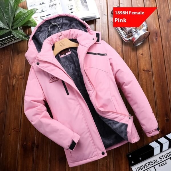 Men's Plus Size Loose Riding Windproof Mountaineering Cotton-padded Jacket - Image 10