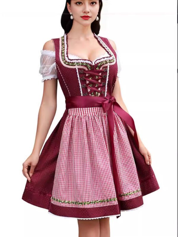 Halloween Maid Uniform Barpool Women's Sexy Mini Dress Dirndl - Image 2