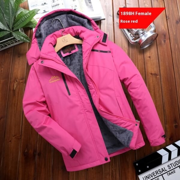Men's Plus Size Loose Riding Windproof Mountaineering Cotton-padded Jacket - Image 8