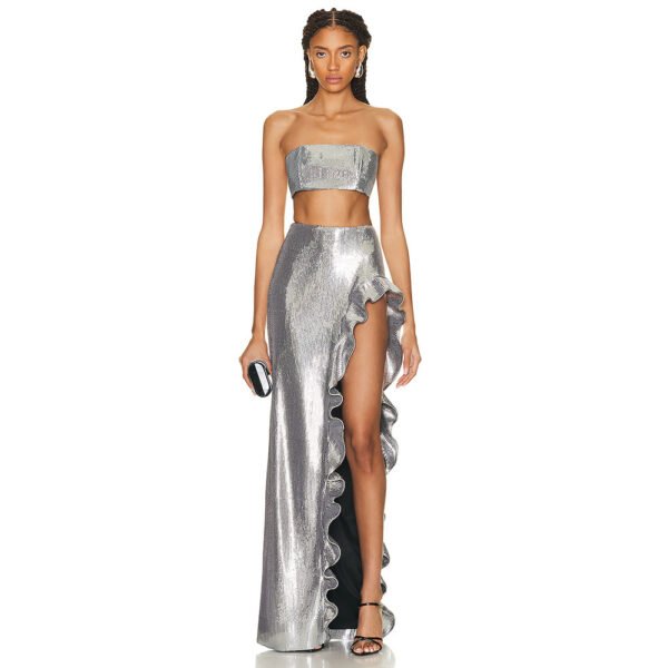 Women's Irregular High-end Sequin Skirt Set - Image 5