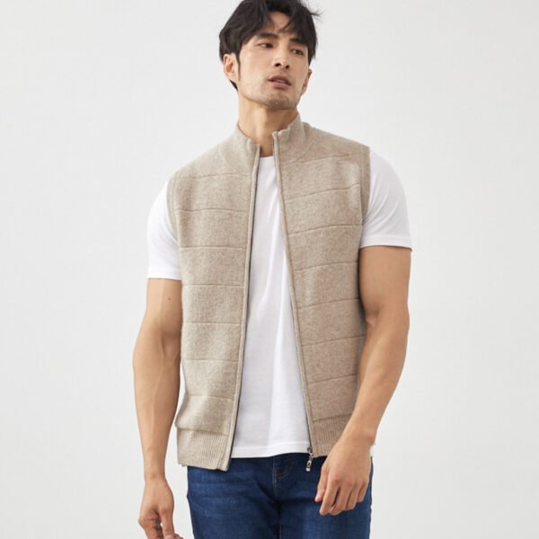 Men's Half-high Collar Vest Loose Thick