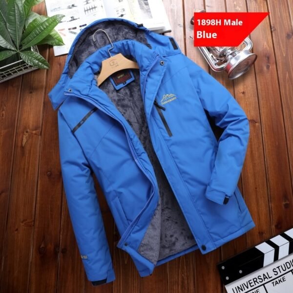 Men's Plus Size Loose Riding Windproof Mountaineering Cotton-padded Jacket - Image 2