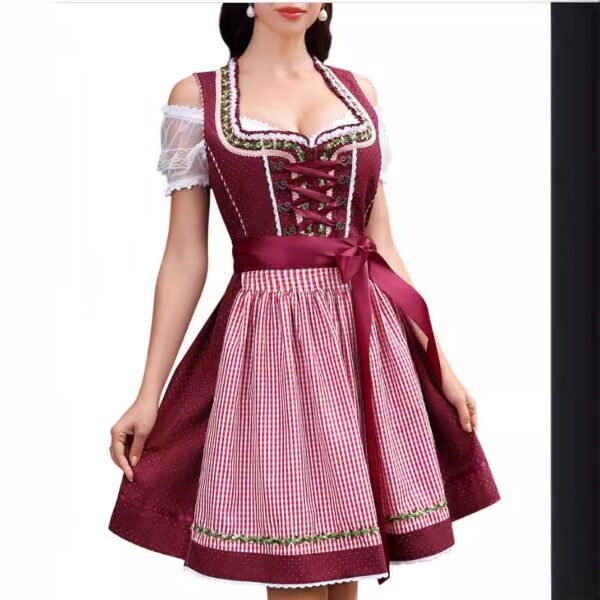 Halloween Maid Uniform Barpool Women's Sexy Mini Dress Dirndl - Image 5