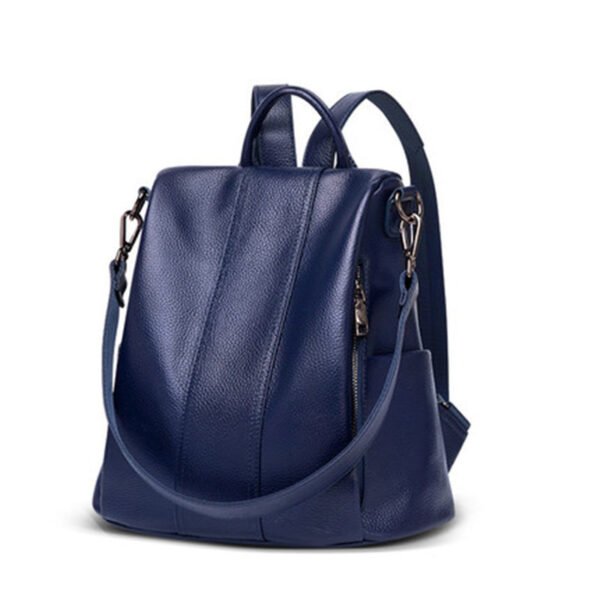 Fashion Backpack Genuine Leather Women - Image 3