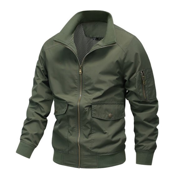 Men's Jacket Fashion Polo Collar Youth Warm - Image 4