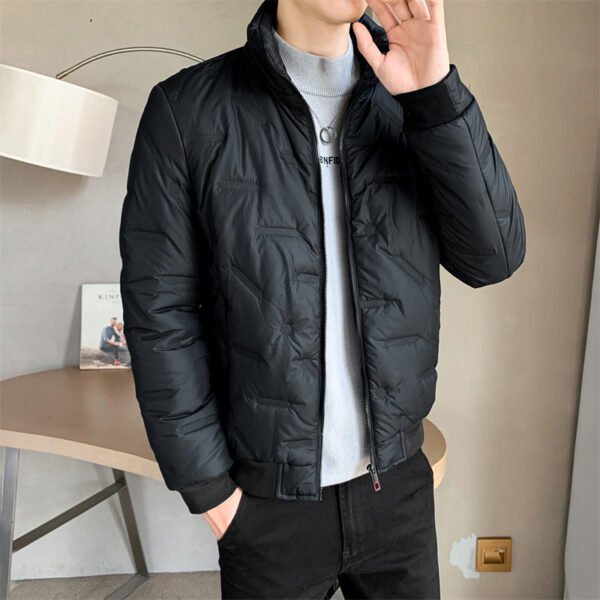 Thick Warm Stand Collar Cotton-padded Coat - Image 2