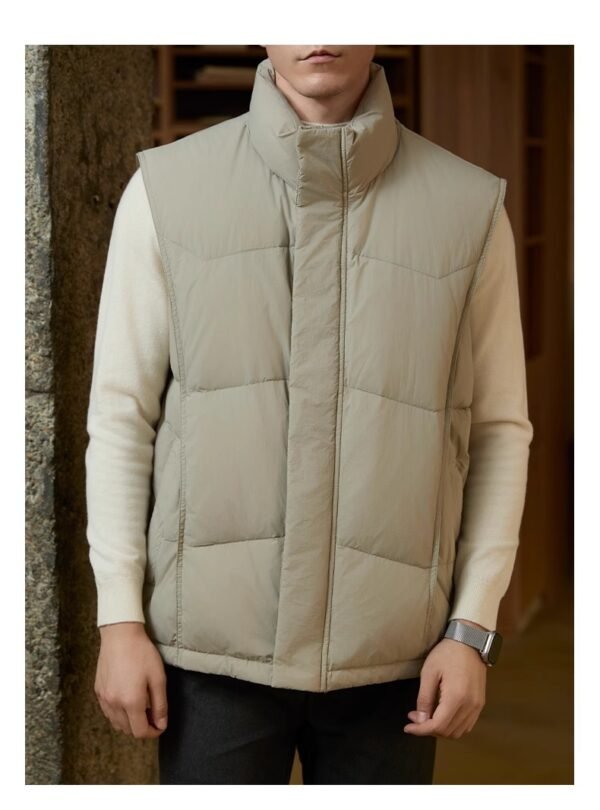 Stand-up Collar Thick Warm Men's Business Casual Jacket - Image 4