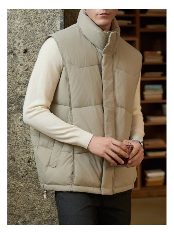 Stand-up Collar Thick Warm Men's Business Casual Jacket - Image 8