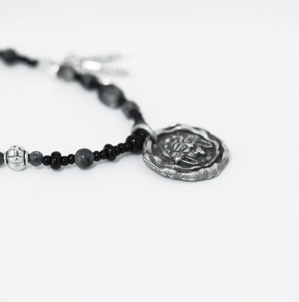 Sterling Silver 999 Chinese Style Pendant Women's God Of Wealth Necklace - Image 4