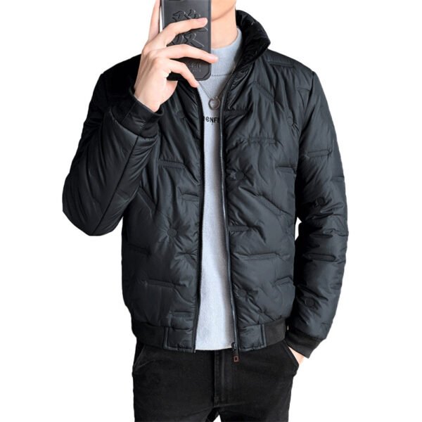 Thick Warm Stand Collar Cotton-padded Coat - Image 8