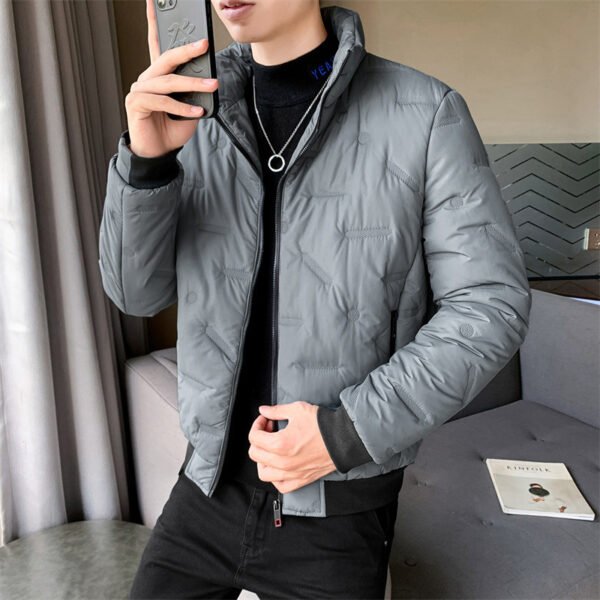 Thick Warm Stand Collar Cotton-padded Coat - Image 6