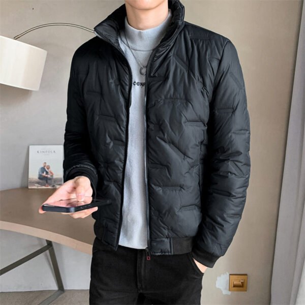 Thick Warm Stand Collar Cotton-padded Coat - Image 5