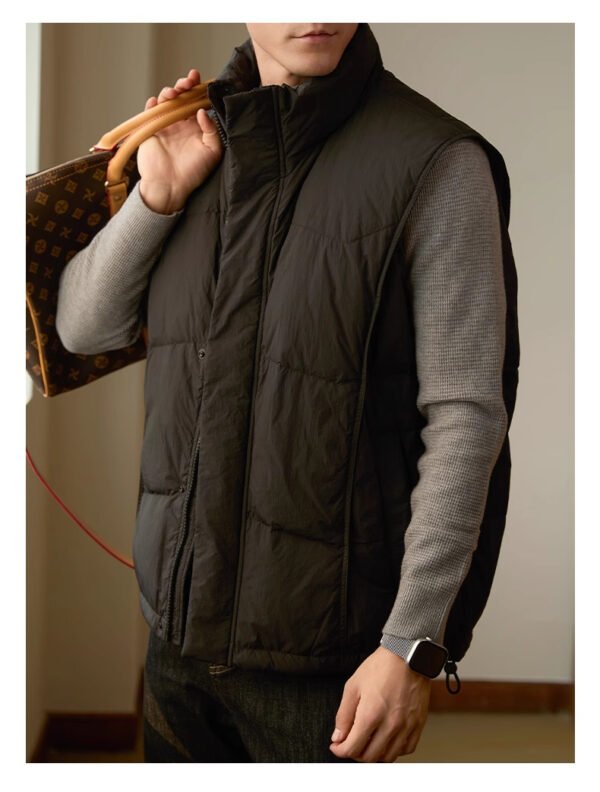 Stand-up Collar Thick Warm Men's Business Casual Jacket - Image 2
